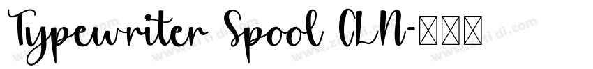 Typewriter Spool CLN字体转换